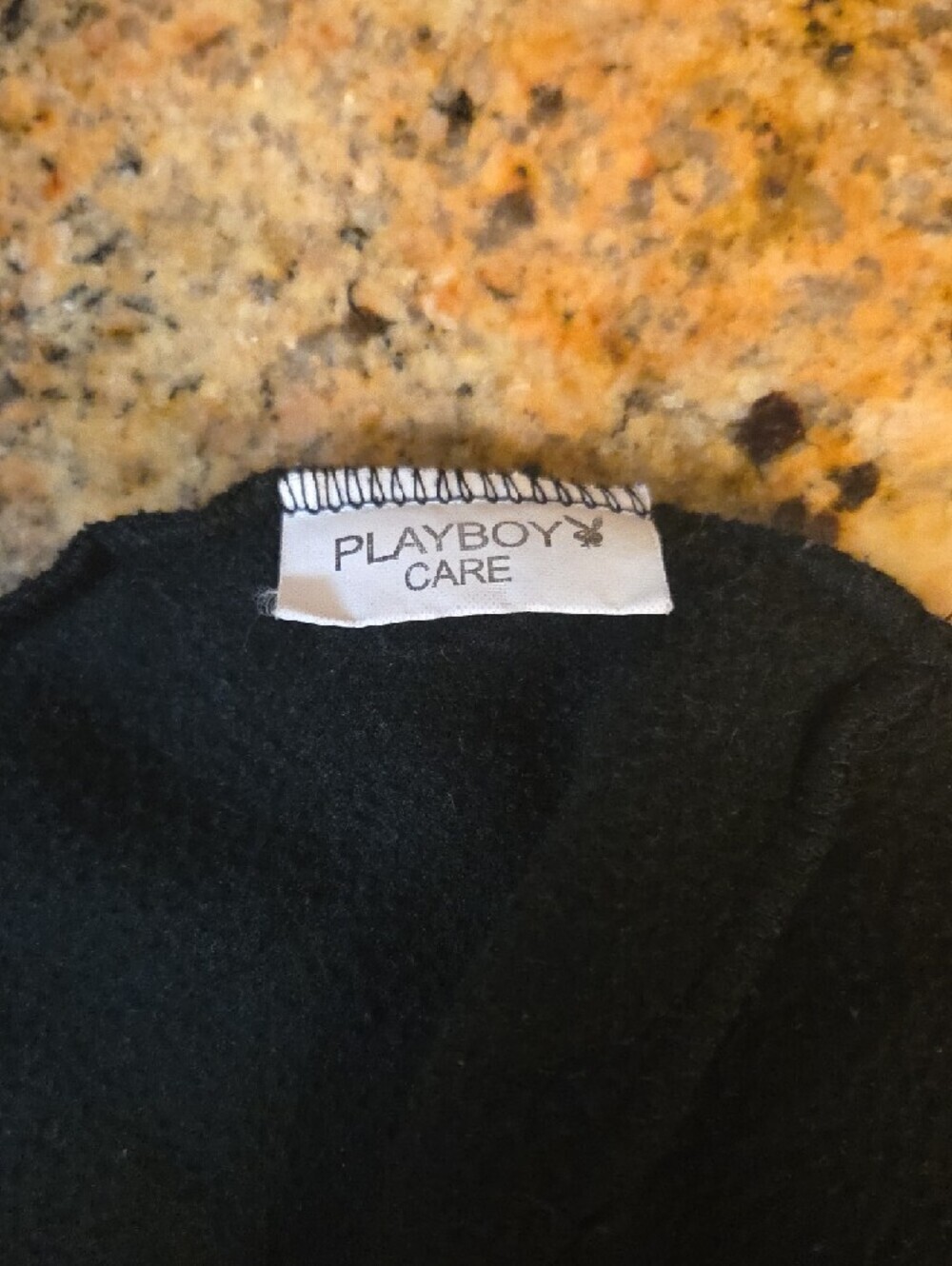 PLAYBOY Black Beanie with White Bunny Logo - Picture 3 of 4